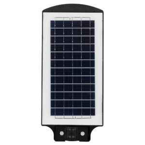 GloboStar® 71551 Αυτόνομο Ηλιακό Φωτιστικό Δρόμου Street Light LED SMD 100W 8000lm με Ενσωματωμένη Μπαταρία Li-ion 5500mAh – Φωτοβολταϊκό Πάνελ με Αισθητήρα Ημέρας-Νύχτας PIR Αισθητήρα Κίνησης Αδιάβροχο IP65 Ψυχρό Λευκό 6000K