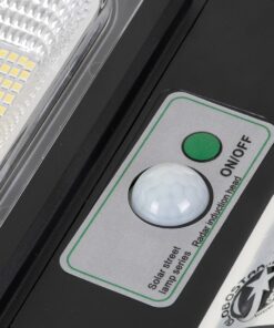 GloboStar® 71552 Αυτόνομο Ηλιακό Φωτιστικό Δρόμου Street Light LED SMD 150W 12000lm με Ενσωματωμένη Μπαταρία Li-ion 9000mAh – Φωτοβολταϊκό Πάνελ με Αισθητήρα Ημέρας-Νύχτας PIR Αισθητήρα Κίνησης και Ασύρματο Χειριστήριο Αδιάβροχο IP65 Ψυχρό Λευκό 6000K