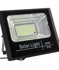 GloboStar® 71556 Αυτόνομος Ηλιακός Προβολέας LED SMD 60W 4800lm με Ενσωματωμένη Μπαταρία 10000mAh – Φωτοβολταϊκό Πάνελ με Αισθητήρα Ημέρας-Νύχτας και Ασύρματο Χειριστήριο RF 2.4Ghz Αδιάβροχος IP66 Ψυχρό Λευκό 6000K