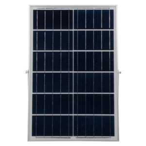 GloboStar® 71557 Αυτόνομος Ηλιακός Προβολέας LED SMD 100W 8000lm με Ενσωματωμένη Μπαταρία 15000mAh – Φωτοβολταϊκό Πάνελ με Αισθητήρα Ημέρας-Νύχτας και Ασύρματο Χειριστήριο RF 2.4Ghz Αδιάβροχος IP66 Ψυχρό Λευκό 6000K