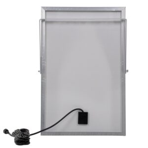 GloboStar® 71557 Αυτόνομος Ηλιακός Προβολέας LED SMD 100W 8000lm με Ενσωματωμένη Μπαταρία 15000mAh – Φωτοβολταϊκό Πάνελ με Αισθητήρα Ημέρας-Νύχτας και Ασύρματο Χειριστήριο RF 2.4Ghz Αδιάβροχος IP66 Ψυχρό Λευκό 6000K