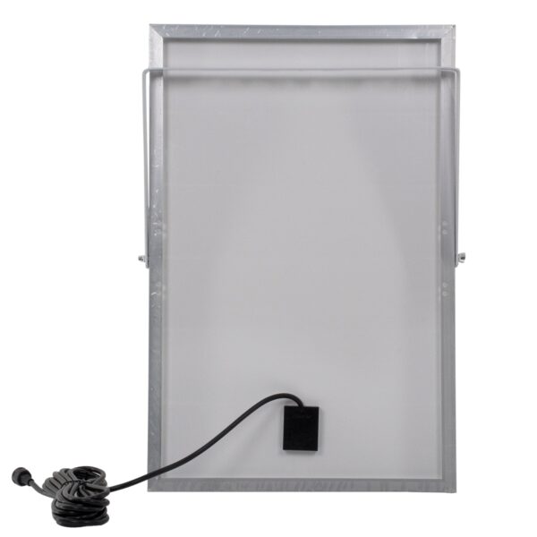 GloboStar® 71557 Αυτόνομος Ηλιακός Προβολέας LED SMD 100W 8000lm με Ενσωματωμένη Μπαταρία 15000mAh – Φωτοβολταϊκό Πάνελ με Αισθητήρα Ημέρας-Νύχτας και Ασύρματο Χειριστήριο RF 2.4Ghz Αδιάβροχος IP66 Ψυχρό Λευκό 6000K