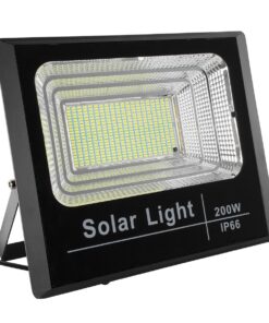 GloboStar® 71558 Αυτόνομος Ηλιακός Προβολέας LED SMD 200W 16000lm με Ενσωματωμένη Μπαταρία 20000mAh – Φωτοβολταϊκό Πάνελ με Αισθητήρα Ημέρας-Νύχτας και Ασύρματο Χειριστήριο RF 2.4Ghz Αδιάβροχος IP66 Ψυχρό Λευκό 6000K