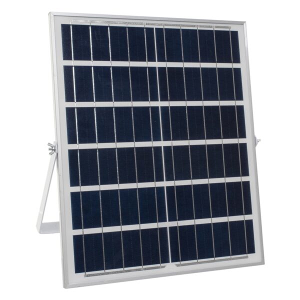 GloboStar® 71560 Αυτόνομος Ηλιακός Προβολέας LED SMD 150W 18000lm με Ενσωματωμένη Μπαταρία 15000mAh – Φωτοβολταϊκό Πάνελ με Αισθητήρα Ημέρας-Νύχτας και Ασύρματο Χειριστήριο RF 2.4Ghz Αδιάβροχος IP66 Ψυχρό Λευκό 6000K