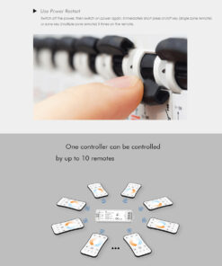 GloboStar® 71564 V2 SKYDANCE DC RF 2.4Ghz Dimmer High Speed Controller 2 Καναλιών DC 12-24V 2 x 5A 120W – Max 10.5A 252W – IP20 Μ10 x Π3.5 x Υ2cm – 5 Years Warranty