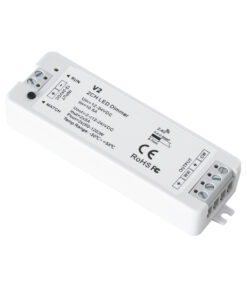 GloboStar® 71564 V2 SKYDANCE DC RF 2.4Ghz Dimmer High Speed Controller 2 Καναλιών DC 12-24V 2 x 5A 120W – Max 10.5A 252W – IP20 Μ10 x Π3.5 x Υ2cm – 5 Years Warranty