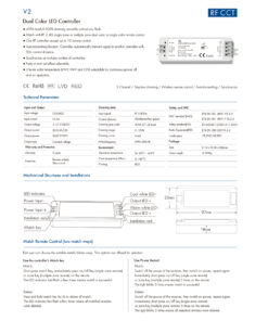 GloboStar® 71564 V2 SKYDANCE DC RF 2.4Ghz Dimmer High Speed Controller 2 Καναλιών DC 12-24V 2 x 5A 120W – Max 10.5A 252W – IP20 Μ10 x Π3.5 x Υ2cm – 5 Years Warranty