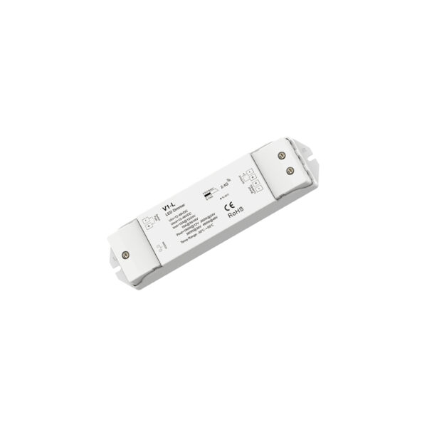 GloboStar® 71568 V1-L SKYDANCE DC RF 2.4Ghz Dimmer High Speed Controller & Push Dimming 1 Κανάλι DC 12-48V 1 x 15A 480W – Max 15A 480W – IP20 Μ17.5 x Π4.5 x Υ2.5cm – 5 Years Warranty