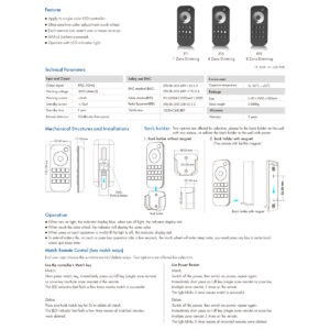 GloboStar® 71569 RT1 SKYDANCE Ασύρματο Χειριστήριο Αφής RF 2.4Ghz 1 Group για όλα τα Μονόχρωμα SKYDANCE Controller DC 3V 2 x AAA – IP20 Μαύρο Μ12.2 x Π5.3 x Υ1.7cm – 5 Years Warranty