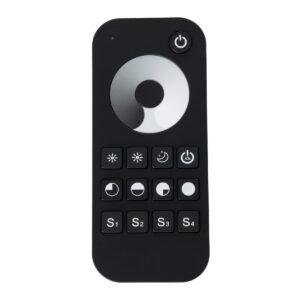 GloboStar® 71569 RT1 SKYDANCE Ασύρματο Χειριστήριο Αφής RF 2.4Ghz 1 Group για όλα τα Μονόχρωμα SKYDANCE Controller DC 3V 2 x AAA – IP20 Μαύρο Μ12.2 x Π5.3 x Υ1.7cm – 5 Years Warranty