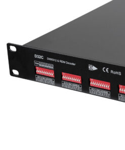 GloboStar® 71570 D32C SKYDANCE DC DMX & RDM Dimmer High Speed Controller / Constant Current Decoder 32 Καναλιών DC 12-48V 32 x 700mA 34W – Max 22.5A 1075W – IP20 Μ48 x Π26 x Υ5cm – 5 Years Warranty