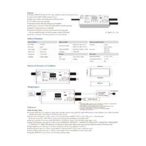 GloboStar® 71571-IP65 D4-WP SKYDANCE DC DMX & RDM Dimmer High Speed Controller / Decoder 4 Καναλιών DC 12-36V 4 x 5A 180W – Max 20.5A 720W – Αδιάβροχος IP65 Μ17 x Π8 x Υ4cm – 5 Years Warranty
