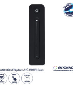 GloboStar® 71572 R11 SKYDANCE Ασύρματο Χειριστήριο Αφής RF 2.4Ghz 1 Group για όλα τα Μονόχρωμα SKYDANCE Controller DC 3V 1 x CR2032 – IP20 Μαύρο Μ12.2 x Π5.3 x Υ1.7cm – 5 Years Warranty