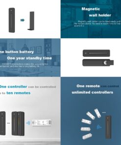 GloboStar® 71572 R11 SKYDANCE Ασύρματο Χειριστήριο Αφής RF 2.4Ghz 1 Group για όλα τα Μονόχρωμα SKYDANCE Controller DC 3V 1 x CR2032 – IP20 Μαύρο Μ12.2 x Π5.3 x Υ1.7cm – 5 Years Warranty