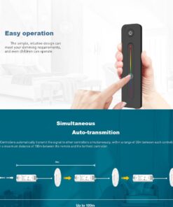 GloboStar® 71572 R11 SKYDANCE Ασύρματο Χειριστήριο Αφής RF 2.4Ghz 1 Group για όλα τα Μονόχρωμα SKYDANCE Controller DC 3V 1 x CR2032 – IP20 Μαύρο Μ12.2 x Π5.3 x Υ1.7cm – 5 Years Warranty