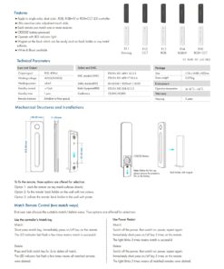 GloboStar® 71572 R11 SKYDANCE Ασύρματο Χειριστήριο Αφής RF 2.4Ghz 1 Group για όλα τα Μονόχρωμα SKYDANCE Controller DC 3V 1 x CR2032 – IP20 Μαύρο Μ12.2 x Π5.3 x Υ1.7cm – 5 Years Warranty
