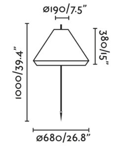Faro Barcelona HUE OUT Εξωτερικό Φωτιστικό με Ακίδα, Ψάθινος Χρωματισμός – 71575P-07