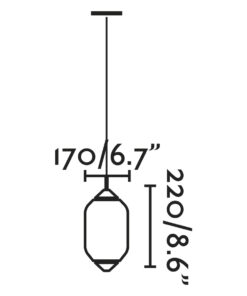 Faro Barcelona HUE OUT Αδιάβροχο Κρεμαστό Φωτιστικό, Λευκού- Σκούρου Γκρι Χρώματος – 71579C-03