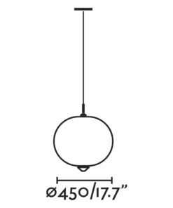 Faro Barcelona HUE OUT Κρεμαστό Φωτιστικό, Εσωτερικού-Εξωτερικού Χώρου, Λευκού-Γκρι Χρώματος- 71579C-04