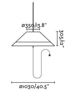 Faro Barcelona HUE OUT Κρεμαστό Φορητό Φωτιστικό Καφέ Χρώματος – 71584-08