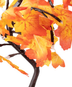 GloboStar® 71586 Διακοσμητικό Επιτραπέζιο Φωτιζόμενο Εύκαμπτο Mini Δέντρο USB με 24 LED 2W DC 5V Θερμό Λευκό 3000K Μ30 x Π30 x Υ41cm