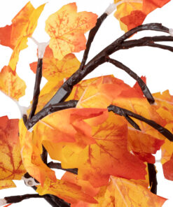 GloboStar® 71586 Διακοσμητικό Επιτραπέζιο Φωτιζόμενο Εύκαμπτο Mini Δέντρο USB με 24 LED 2W DC 5V Θερμό Λευκό 3000K Μ30 x Π30 x Υ41cm