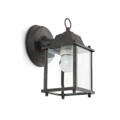 Faro Barcelona DADO-P Επιτοίχιο Φωτιστικό Καφέ Χρώματος 1XE27 15W – 71606