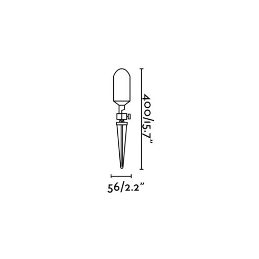 ANDY SATIN GOLD SPIKE LAMP                        FARO – 71613