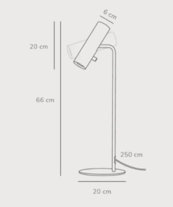 Επιτραπέζιο Φωτιστικό DFTP Mib 6 1xGU10 Λευκού Χρώματος – 71655001
