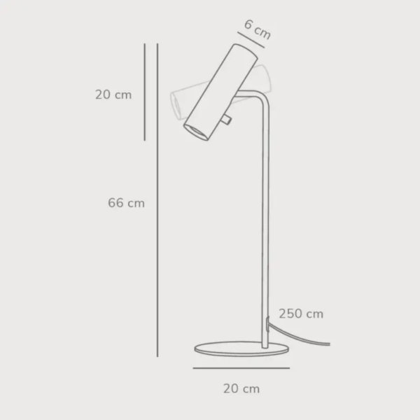 Επιτραπέζιο Φωτιστικό DFTP  Mib 6 1xGU10 Λευκού Χρώματος – 71655001