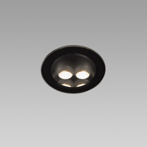 TRAS-8 RECESSED BLACK FIXED 8W 3000K 13°          FARO – 71702