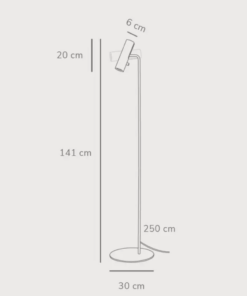 Φωτιστικό Δαπέδου DFTP Mib 6 1xGU10 Λευκού Χρώματος – 71704001