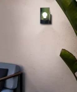 Faro Barcelona KILA Σκούρο γκρι Φωτιστικό τοίχου E27 με Διαχύτη Ανθρακί 15W IP65 – 71744