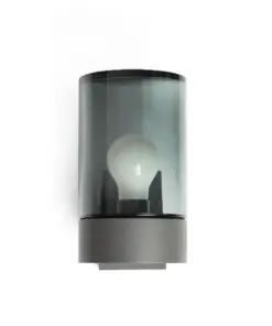 Faro Barcelona KILA Σκούρο γκρι Φωτιστικό τοίχου E27 με Διαχύτη Ανθρακί 15W IP65 – 71744