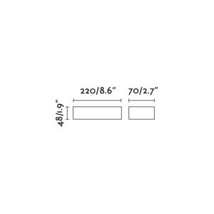 Faro Barcelona Επιτοίχιο Φωτιστικό βεράντας DORO 220 LED 13W 3000K IP65 Σκούρου Γκρι Χρώματος – 71901