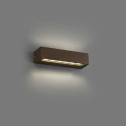 Faro Barcelona Επιτοίχιο Φωτιστικό βεράντας DORO 220 LED 13W 3000K IP65 Χρώματος Σκουριάς – 71902