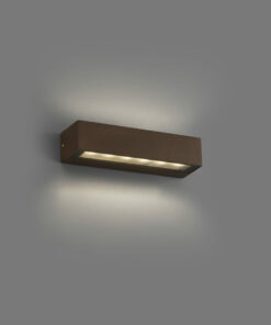 Faro Barcelona Επιτοίχιο Φωτιστικό βεράντας DORO 220 LED 13W 3000K IP65 Χρώματος Σκουριάς – 71902