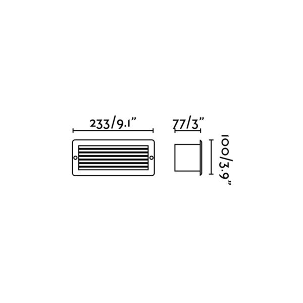 Faro Barcelona STRIPE-1 Xωνευτό Φωτιστικό, Λευκού Χρώματος, LED 5W 3000K- 72094