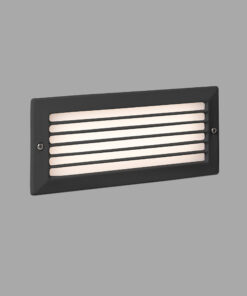 Faro Barcelona STRIPE-1 Χωνευτό Φωτιστικό, Αδιάβροχο, Σκούρου Γκρι Χρώματος, 5W 3000K- 72095