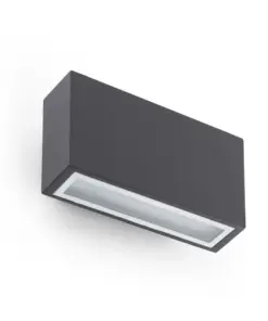 Faro Barcelona Φωτιστικό Τοίχου Led 7W Up-Down Tane Σκούρο Γκρι IP44 – 72269