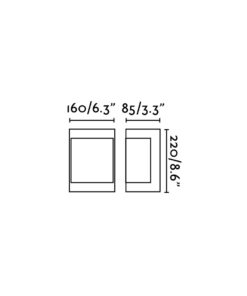 Faro Barcelona Φωτιστικό Τοίχου Cela-1 Νίκελ Ματ IP54 1XE27 – 72280