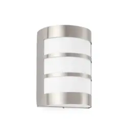 Faro Barcelona Φωτιστικό Τοίχου Cela-2 Νίκελ Ματ IP54 1XE27 – 72281
