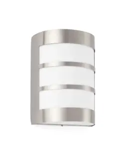 Faro Barcelona Φωτιστικό Τοίχου Cela-2 Νίκελ Ματ IP54 1XE27 – 72281