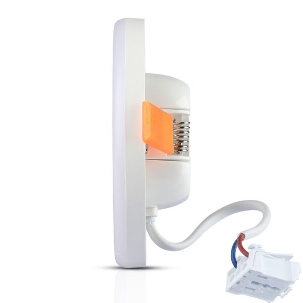 LED Panel Στρογγυλό Χωνευτό Λευκό Ρυθμιζόμενο 12W V-TAC PRO Samsung Chip 120° 750lm Ø120 Θερμό Λευκό 3000K – 727