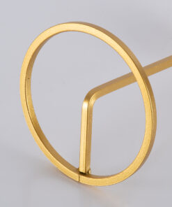 GloboStar® EVELYN 35107 Κηροπήγιο Μεταλλικό Χρυσό Φ9.5 x Υ23.5cm