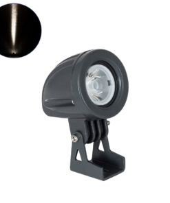 GloboStar® TREELIGHT-TREEDITA 90475 Σποτ Φωτισμού Ειδικό για Φυτά – Δέντρα LED 3W 345lm 8° DC 24V Αδιάβροχο IP67 Μ5.7 x Π6.5 x Υ9.8cm Φυσικό Λευκό 4500K – Γκρι Ανθρακί – 3 Years Warranty