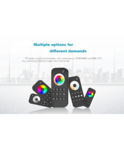 GloboStar® 73009 RT5 SKYDANCE Ασύρματο Χειριστήριο Αφής RF 2.4Ghz 1 Group για όλα τα RGBW+WW SKYDANCE Controller DC 3V 2 x AAA – IP20 Μαύρο Μ5.3 x Π1.75 x Υ12.2cm – 5 Years Warranty