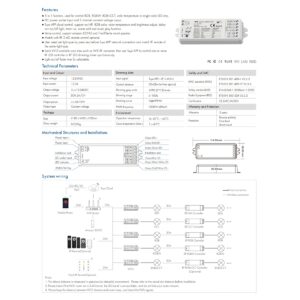 GloboStar® 73010 Ασύρματος WiFi LED RGBW+WW+CCT Controller IOS/Android 5in1 2.4Ghz DC 12-24V Max 180W