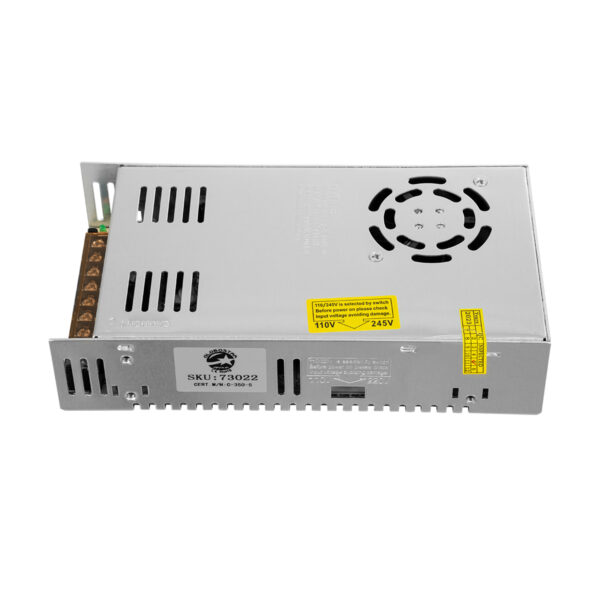 GloboStar® 73022 Μεταλλικό Τροφοδοτικό PELV για Προϊόντα LED 350W 70A – AC 220-240V σε DC 5V – IP20 L21.5 x W11.5 x H5cm – 3 Years Warranty