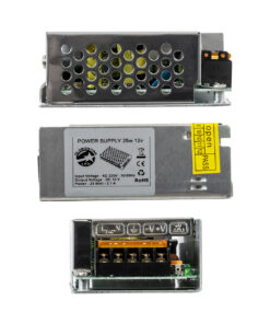 GloboStar® 73032 Μεταλλικό Τροφοδοτικό PELV για Προϊόντα LED 25W 2.1A – AC 220-240V σε DC 12V – IP20 L8.7 x W5.8 x H3.4cm – 3 Χρόνια Εγγύηση